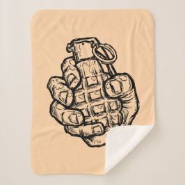 Handgranate im Stil von Comicen Sherpadecke