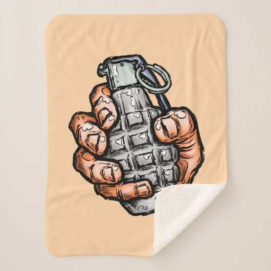 Handgranate im Stil von Comicen Sherpadecke (Vorderseite)