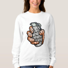 Handgranate im Stil von Comicen Sweatshirt