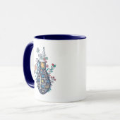 Handgranatvase aus Blume Tasse (Vorderseite Links)