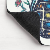 Handgranatvase von Blume Mousepad (Ecke)