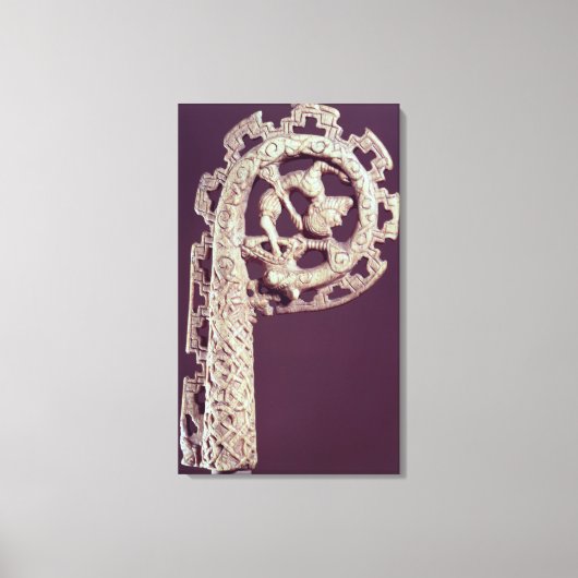 Handgriff eines Bischofskraches, Knochen Leinwanddruck (Vorderseite)
