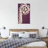 Handgriff eines Bischofskraches, Knochen Leinwanddruck (Insitu (Schlafzimmer))