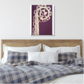 Handgriff eines Bischofskraches, Knochen Leinwanddruck (Insitu (Schlafzimmer))