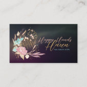 Handgriff und Blume - Wasserfarbe Visitenkarte (Vorderseite)