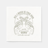 Handgun-Enthusiast-Waffengesetz Alles, was ich bra Serviette (Vorderseite)