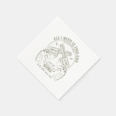 Handgun-Enthusiast-Waffengesetz Alles, was ich bra Serviette (Ecke)