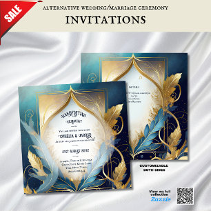 HANDHABUNG AQUAMARINER GOLD EINLADUNG