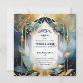 HANDHABUNG AQUAMARINER GOLD EINLADUNG (Vorderseite)