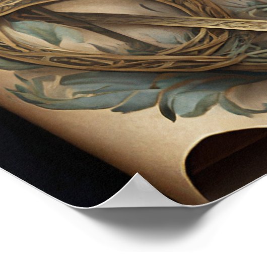 HANDHABUNG DER ZERTIFIKATION FLORAL CELTIC WICCA P POSTER (Ecke)