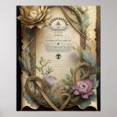 HANDHABUNG DER ZERTIFIKATION FLORAL CELTIC WICCA P POSTER (Vorne)