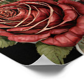 HANDHABUNG DER ZERTIFIKATZZEUGNISSE ROSE ROT GREEN POSTER (Ecke)