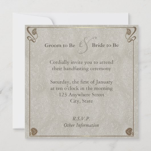 Handhabung Einladung (Rückseite)