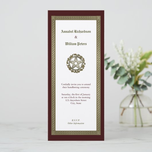 Handhabung Einladung (Stehend Vorderseite)