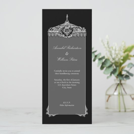 Handhabung Einladung (Stehend Vorderseite)