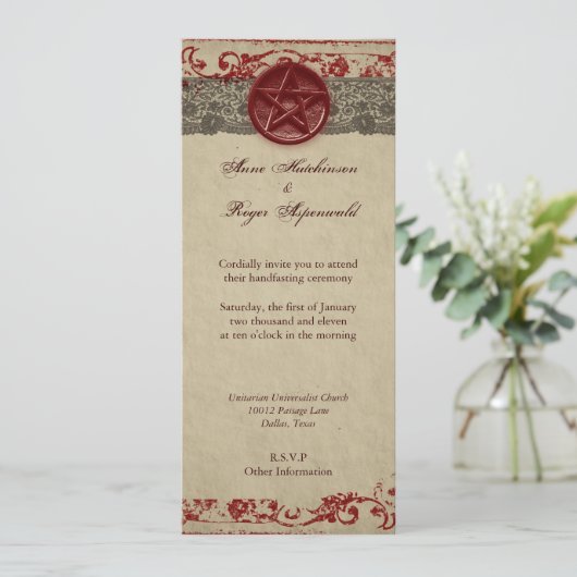 Handhabung Einladung (Stehend Vorderseite)