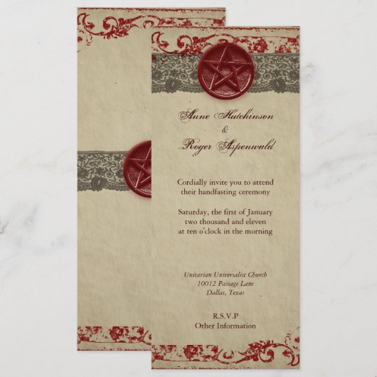 Handhabung Einladung (Vorne/Hinten)