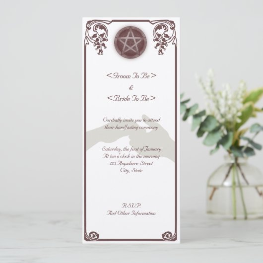 Handhabung Einladung (Stehend Vorderseite)