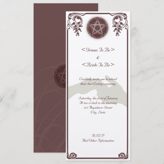 Handhabung Einladung (Vorne/Hinten)