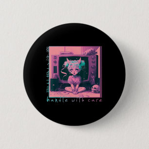 Handhabung mit Care Pastel Goth Kawaii Anime Menhe Button