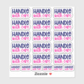 Handhabung mit Vorsicht - Vinyl-Aufkleber Aufkleber (Blatt)