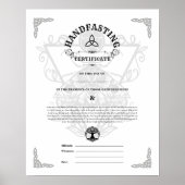 HANDHABUNGSBESCHEINIGUNG WICCA PAGAN WHITE 16X20 POSTER (Vorne)