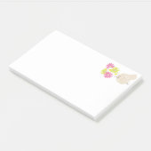 Handhalte Blume Post-it Klebezettel (angewinkelt)