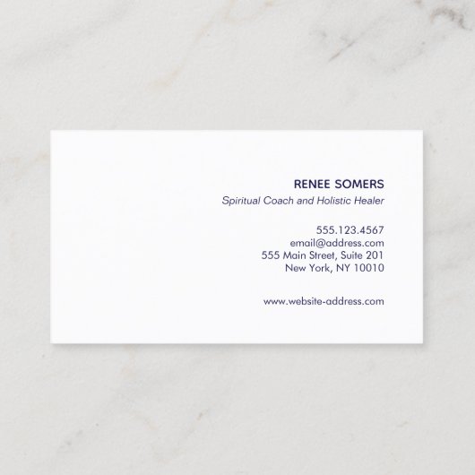 Handhaltung Holistische Herzmedizin Visitenkarte (Rückseite)