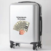 Handhaltung Hundert Dollar Scheine Geld Kunst Aufkleber (Koffer)