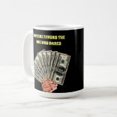 Handhaltung Hundert Dollar Scheine Geld Kunst Kaffeetasse (Vorderseite Links)