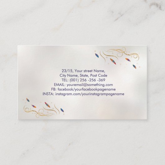 Handheilstruktur Visitenkarte (Rückseite)