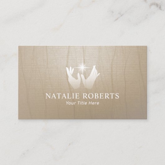 Handheilung Wellness Wellness-Center Massage Thera Visitenkarte (Vorderseite)