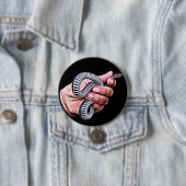 Handheld Baby Schlange Reptil Art Button (Beispiel)