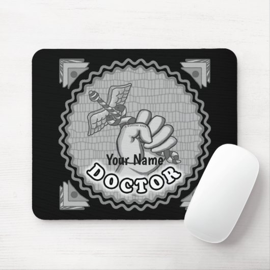 Handheld Caduceus Arzt Mousepad (Mit Mouse)