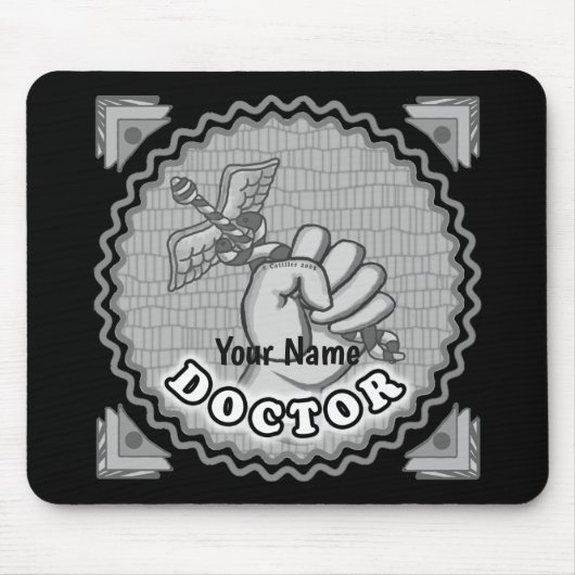 Handheld Caduceus Arzt Mousepad (Vorne)
