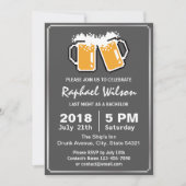 Handheld Game Funny Beers Bachelor Party Card Einladung (Vorderseite)