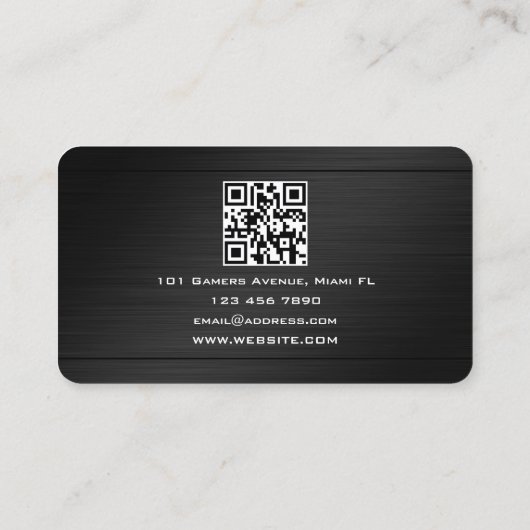 Handheld-Imitate für Videospiele Visitenkarte (Rückseite)