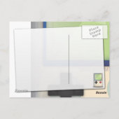 Handheld-Spielkonsole Postkarte (Rückseite)