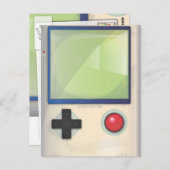 Handheld-Spielkonsole Postkarte (Vorne/Hinten)