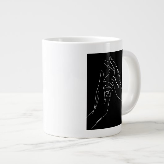 Handhelfen Jumbo-Tasse (Vorderseite Rechts)