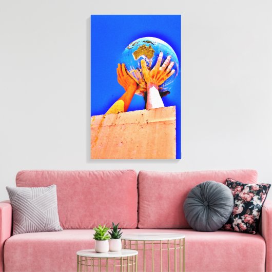 Handhelfen Leinwanddruck (Insitu (Wohnzimmer))