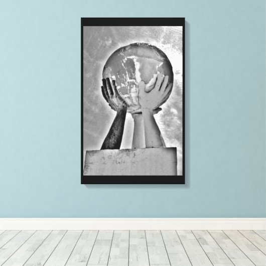 Handhelfen Leinwanddruck (Insitu (Holzboden))