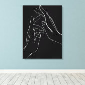 Handhelfen Leinwanddruck (Insitu (Holzboden))