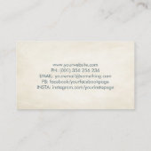 Handhelfer Baum - Aquarell-Blätter Business Ca Visitenkarte (Rückseite)