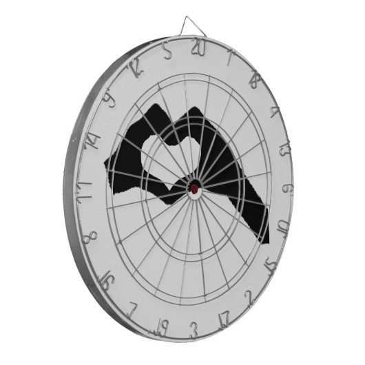 Handherz3 Dartscheibe (Vorderseite Links)