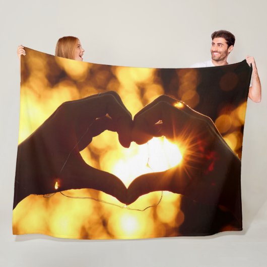 HANDherz Fleecedecke (Beispiel)