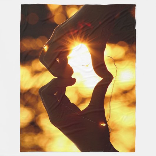 HANDherz Fleecedecke (Vorderseite)