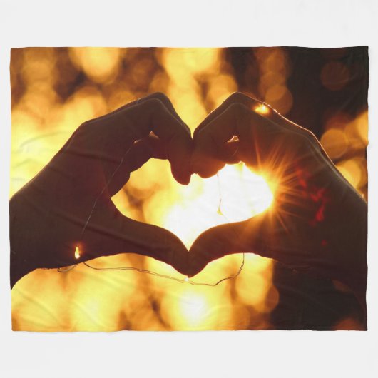 HANDherz Fleecedecke (Vorderseite (Horizontal))