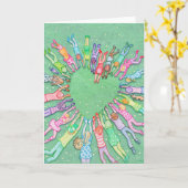 HandHerz Karte (Gelbe Blume)