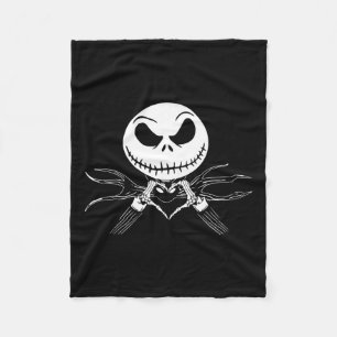 Handherz signieren Funny Skull Halloween Kostüm Fleecedecke